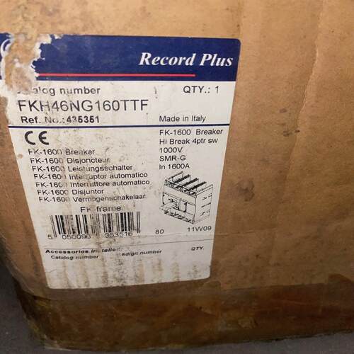 record plus全新通用GE断路器4P1600A