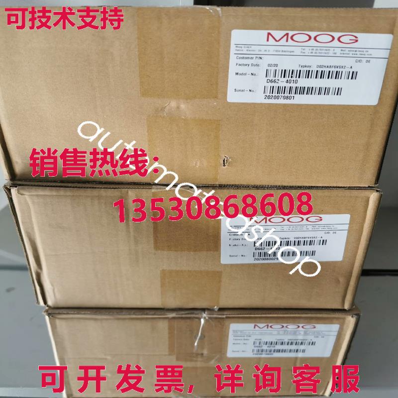供应原装D662-4010 D02habf6vsx2-a Moog 伺服阀  Dhl