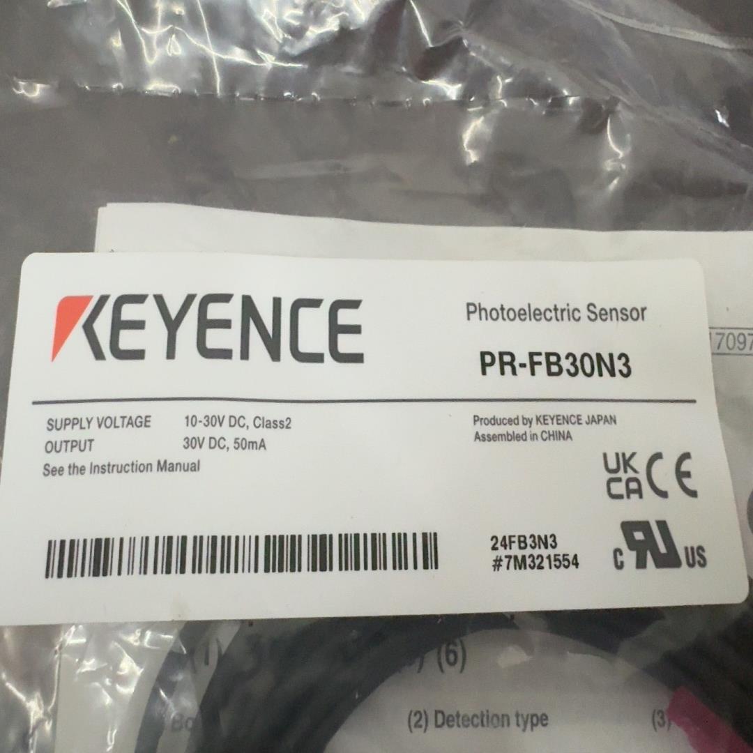 24年原装全新PR-FB30N3基恩士光电传感器。4个