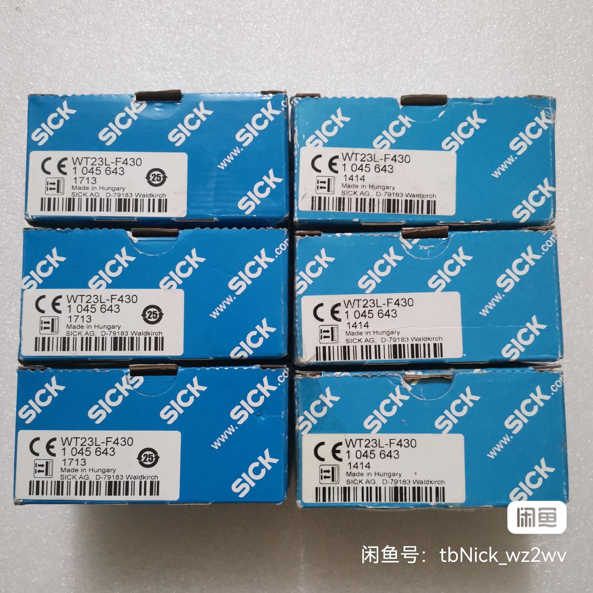 全新原装SICK西克/施克 WT23L-F430 10456
