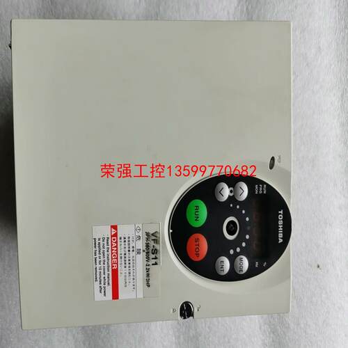 【荣强工控】拆机东芝变频器VF-S11，2.2KW380V，VFS11-