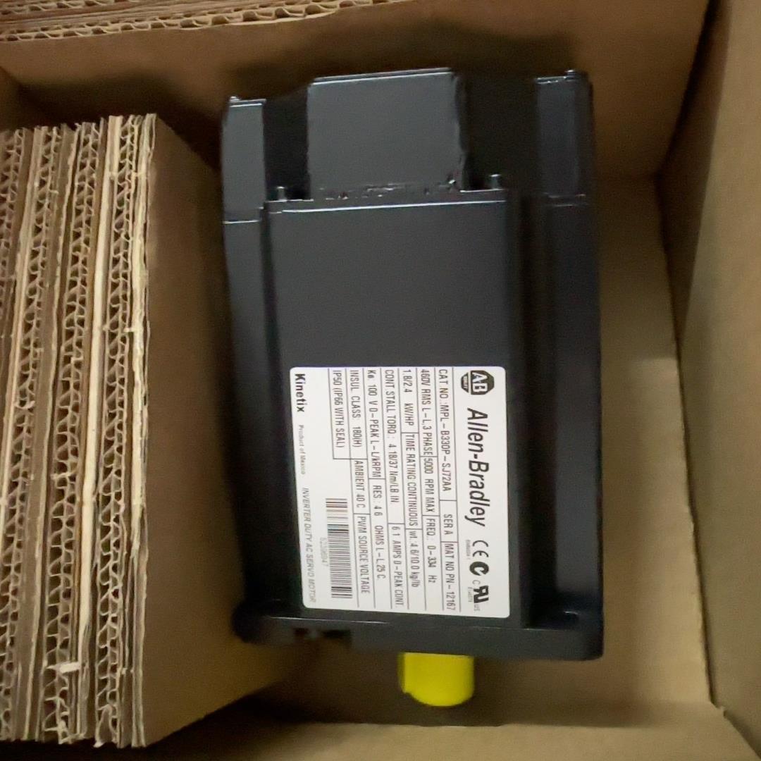 （设备配件）AB罗克韦尔伺服电机MPL-B330P-SJ72AA，99新