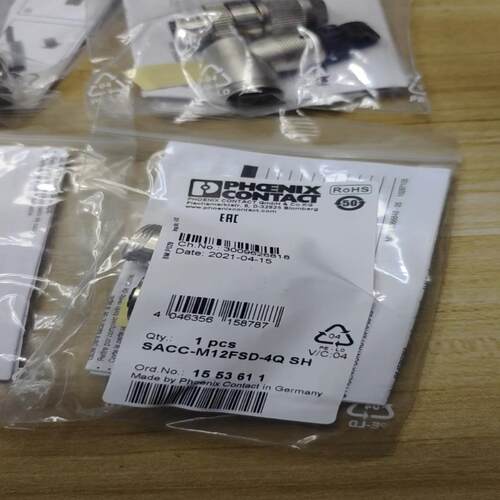全新菲尼克斯连接器SACC-M12FSD-4Q SH   料