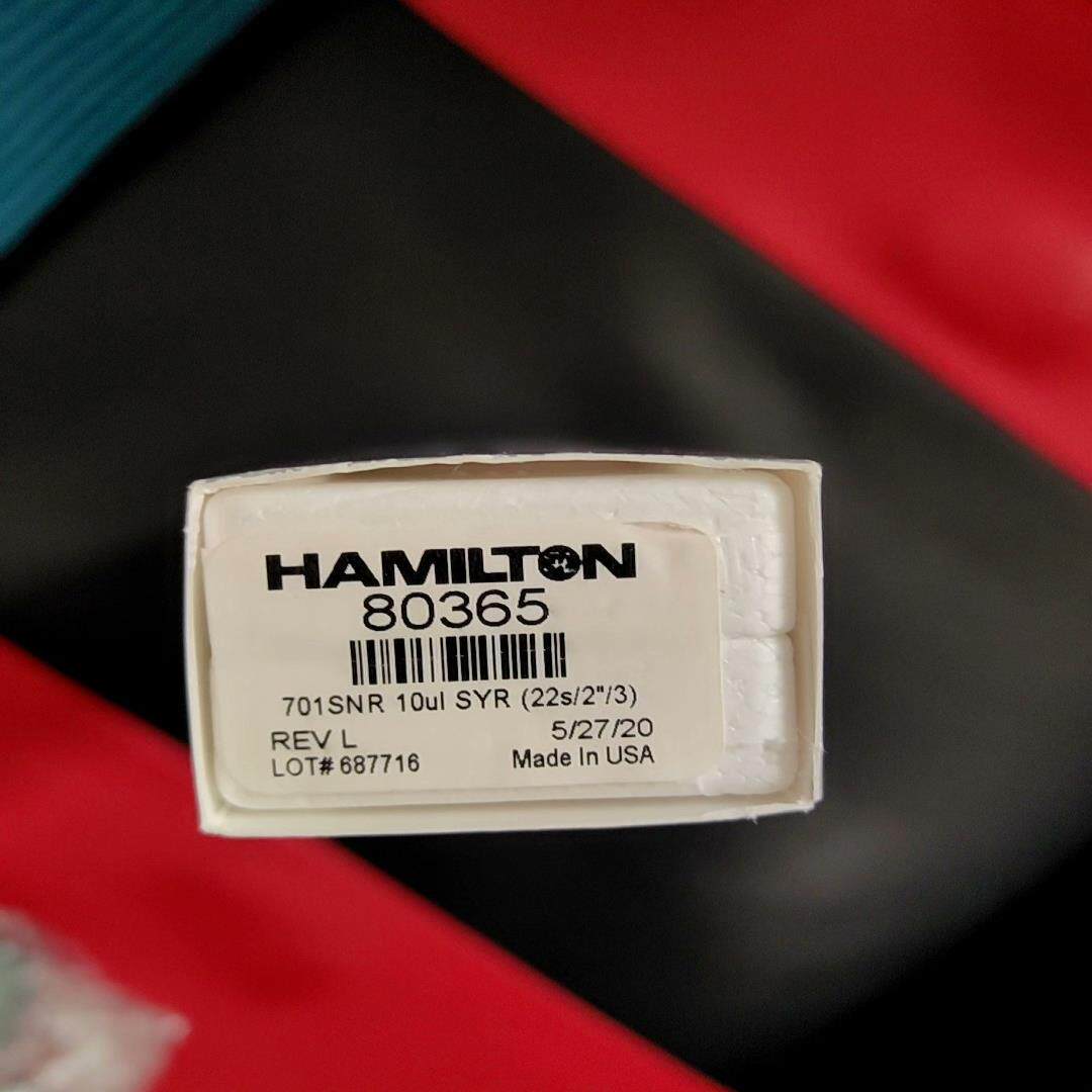 Hamilton液相微量进样器10ul哈密尔顿色谱进样针N型