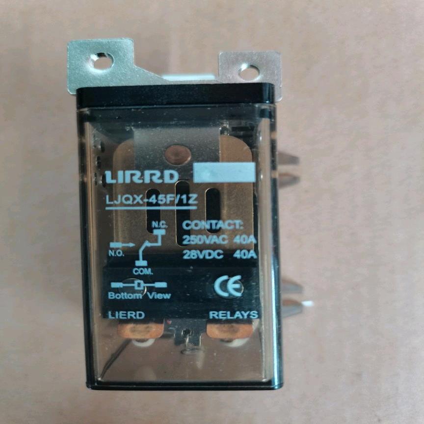 利尔德LIRRD直流12V50A大电流电磁继电器大功率LJQX-45F-1ZLJ议价