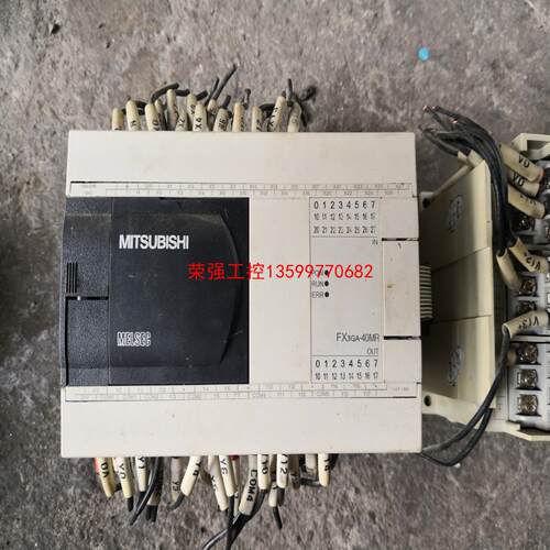 【荣强工控】刚拆机三菱PLC FX3GA-40MR-CM，成色非常好，有
