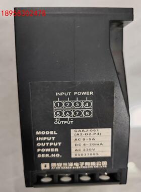三泽电子GAAJ-061单相交流电流变送器直流电压三相功率频
