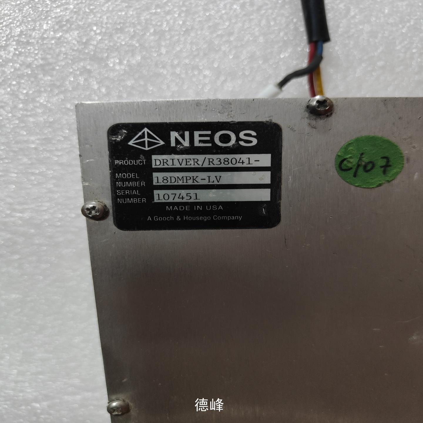 [德峰]NEOS驱动器DRIVER/R38041-18DMPK-LV议价