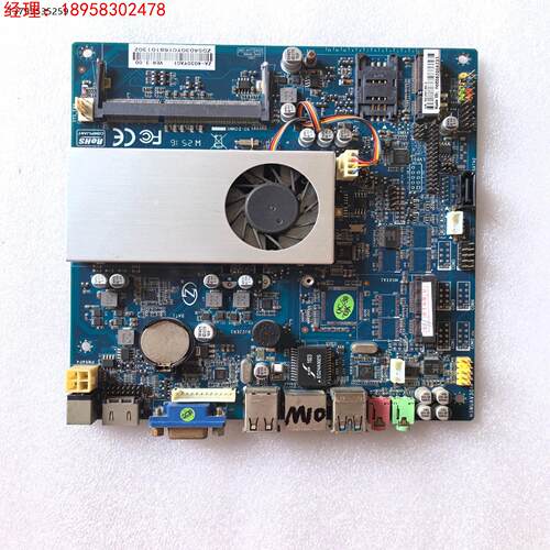 ZA-4030 板载CPU工控主板，4代i3处理器，lvds