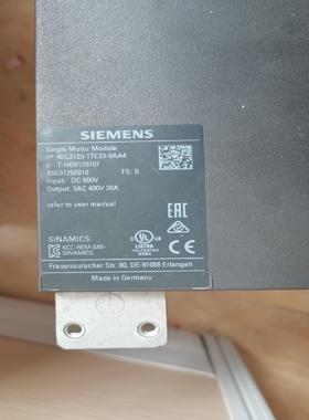 （设备配件）西门子6SL3120-1TE23-0AA4，99新有包装，功