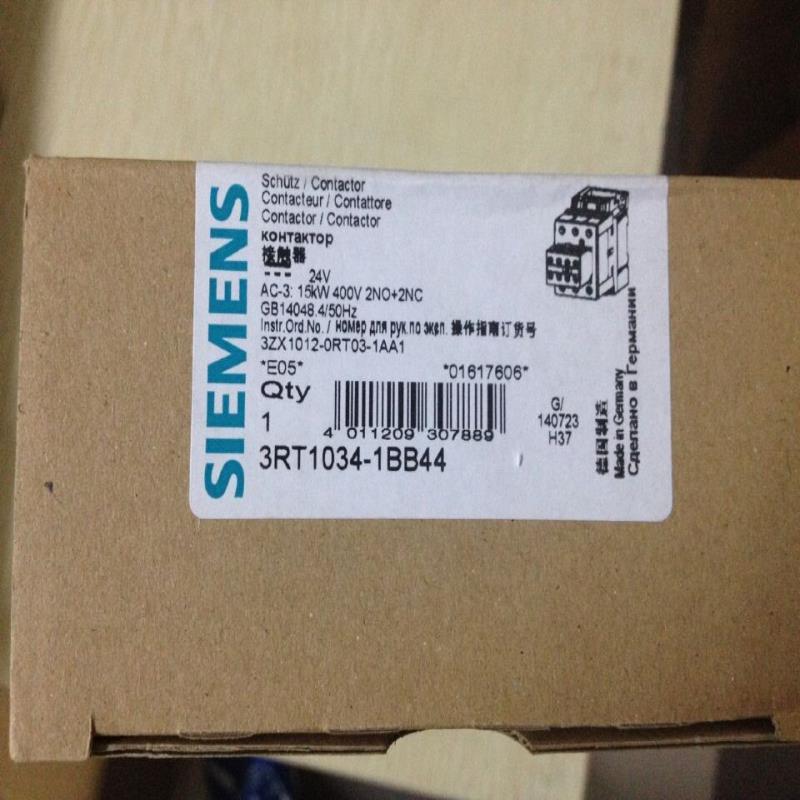 接触器3RT1034-1B..4 DC24V 3RT1034/1035/1036-1BB44带辅助