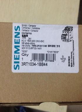 接触器3RT1034-1B..4 DC24V 3RT1034/1035/1036-1BB44带辅助