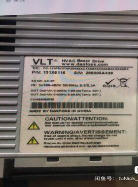 丹佛斯变频器fc-111p3k03t4p20h4；3.0kw