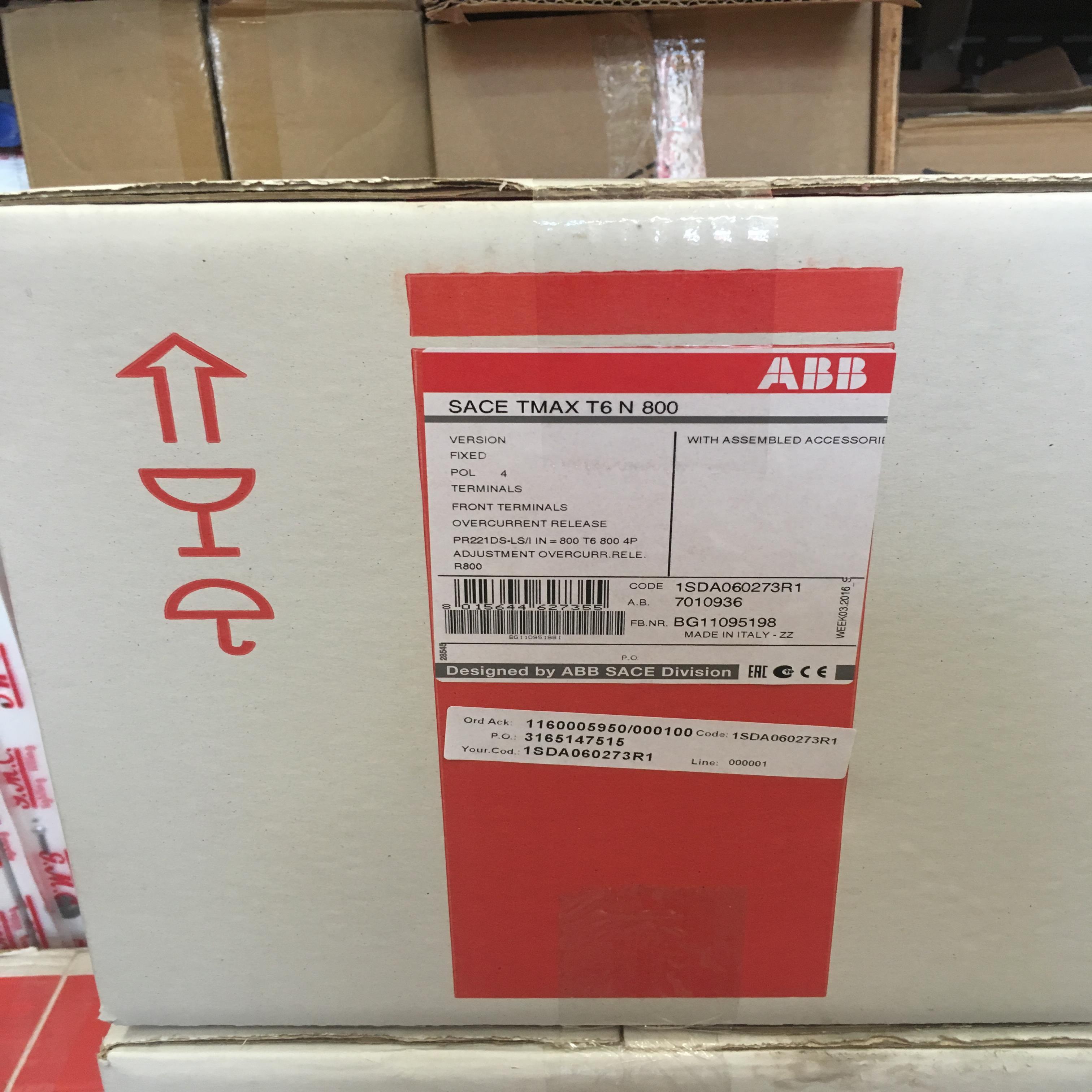 ABB塑壳断路器 SACE TMAX T6N 800议价