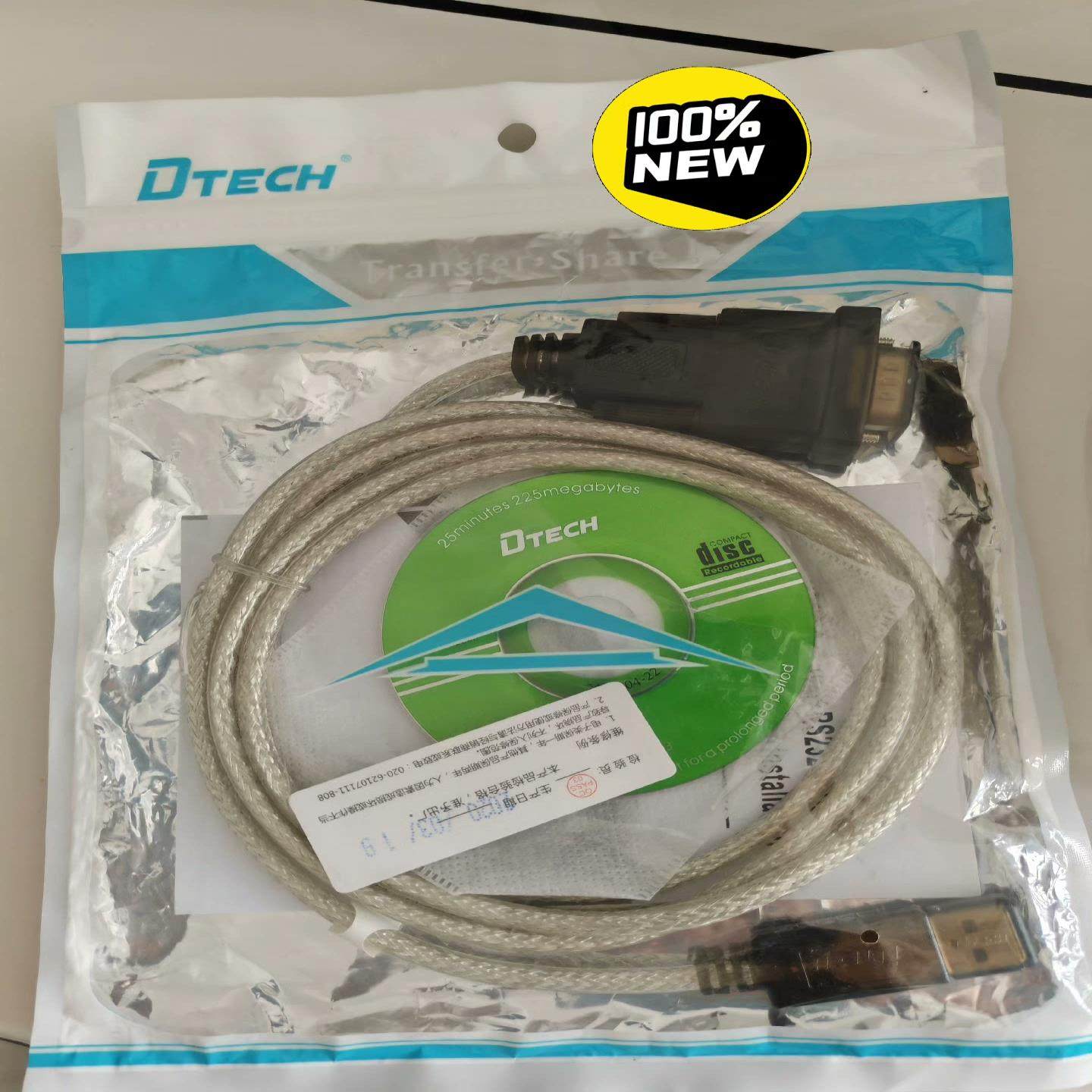 全新帝特 DT-5002F  USB2.0转DB9针串口线