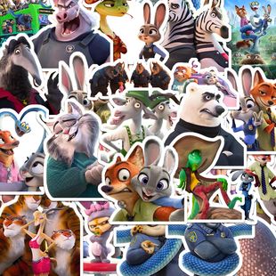 饰diy贴画 友谊装 180张爆款 朱迪尼克贴纸疯狂动物城周边有趣Q版