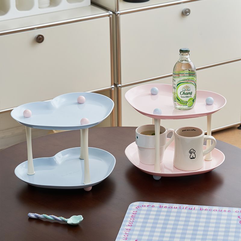 简约创意小清新家用桌面置物架厨房客厅大容量杯架杯子双层收纳架