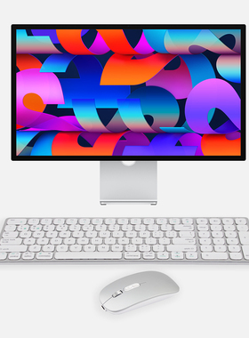 HUKE 蓝牙无线imac布局键盘妙控适用苹果macmini电脑鼠标带数字键