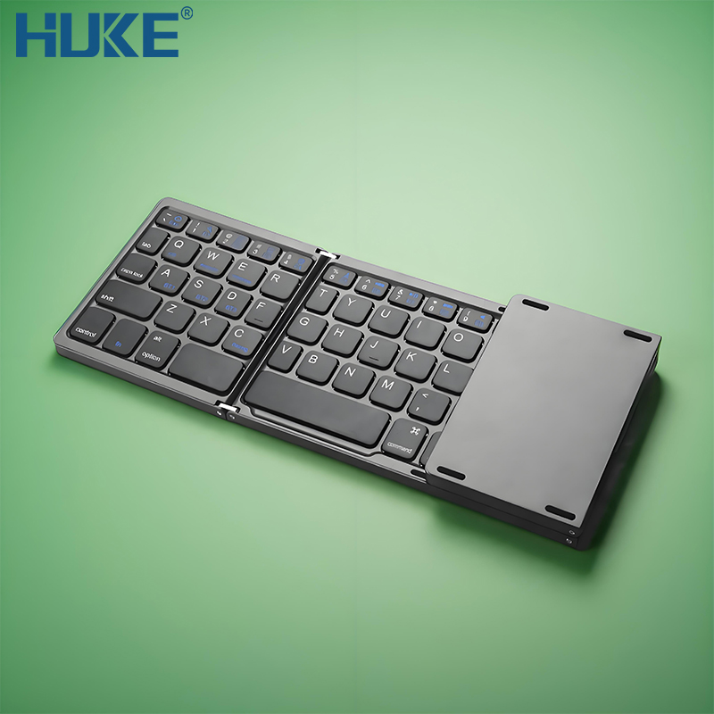 HUKE虎克折叠蓝牙键盘便携式无小数字键全键盘适用于苹果ipad手机华为平板通用笔记本win台式电脑鼠标套装