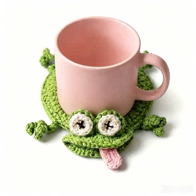 Squished Critter Crochet Coaster
