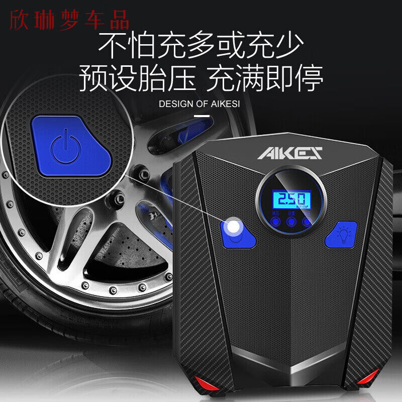 賽霸奧車載充氣泵汽車打氣泵12v大功率便攜式輪胎沖汽打氣筒19杠