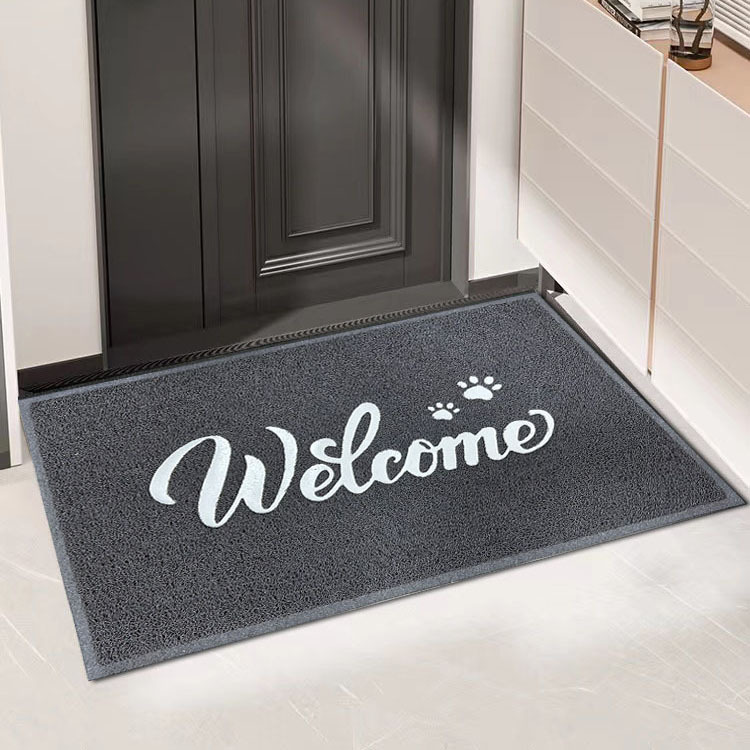 新款北欧welcome入户门地垫pvc