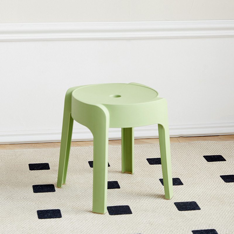 塑料凳子现代简约可叠放餐桌板凳可收纳风车凳家用多用途换鞋凳