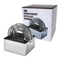 5-piece round stainless steel Cookie mold Cookie Cutter Set thumbnail 3