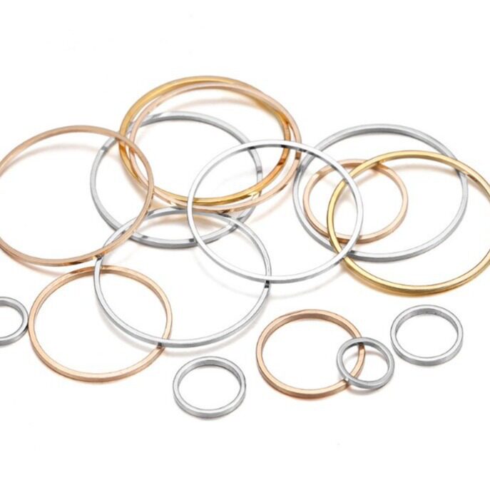 12-50MM纯铜电镀圆圈闭口圈无口圈实口圈耳饰耳环配件材料