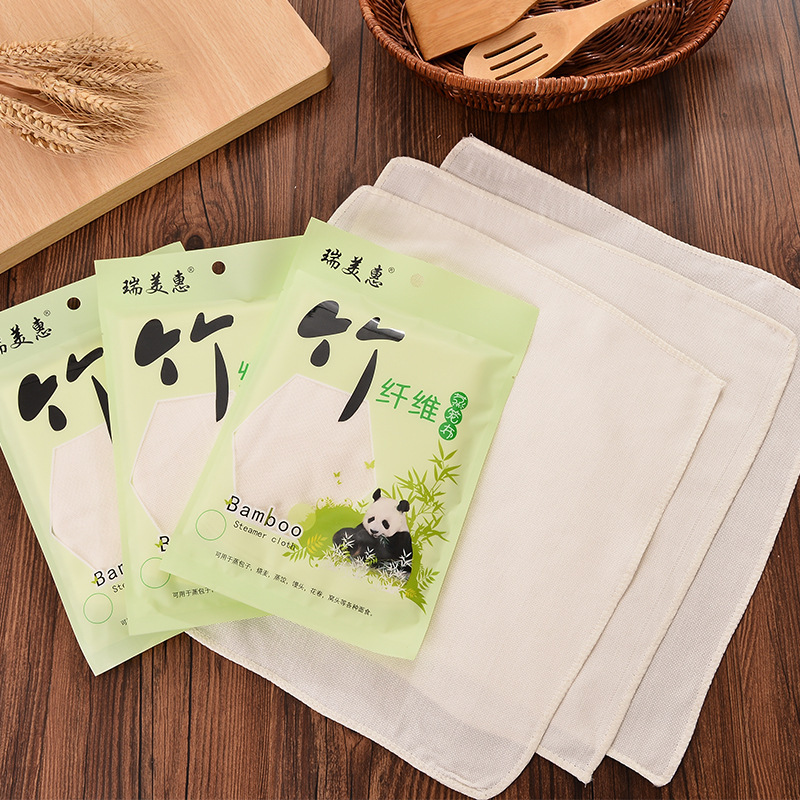 圆形蒸笼布5片袋装垫布蒸包子蒸