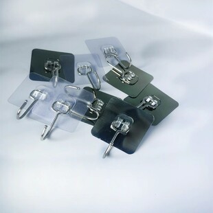 新款 10个一包团购挂钩贴强力墙面粘钩挂钩门后免打孔无痕挂钩