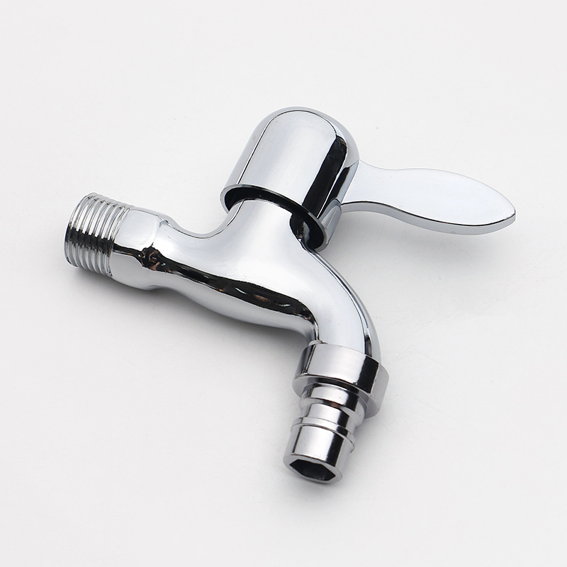 加厚尖咀锌合金洗衣机水嘴水龙头