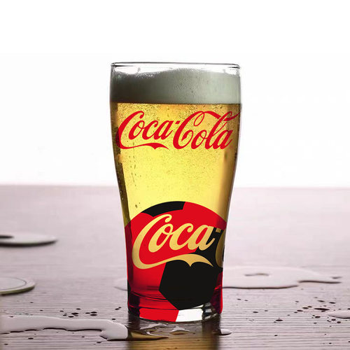 可口可乐玻璃杯创意水杯精酿杯