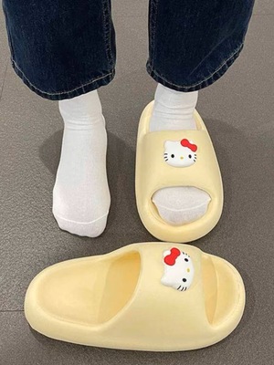hellokitty海绵宝宝厚底拖鞋夏天
