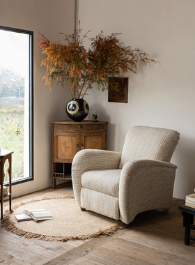 支吾羚羊椅电动功能单人沙发布艺休闲单椅零靠墙可躺可睡懒人沙发