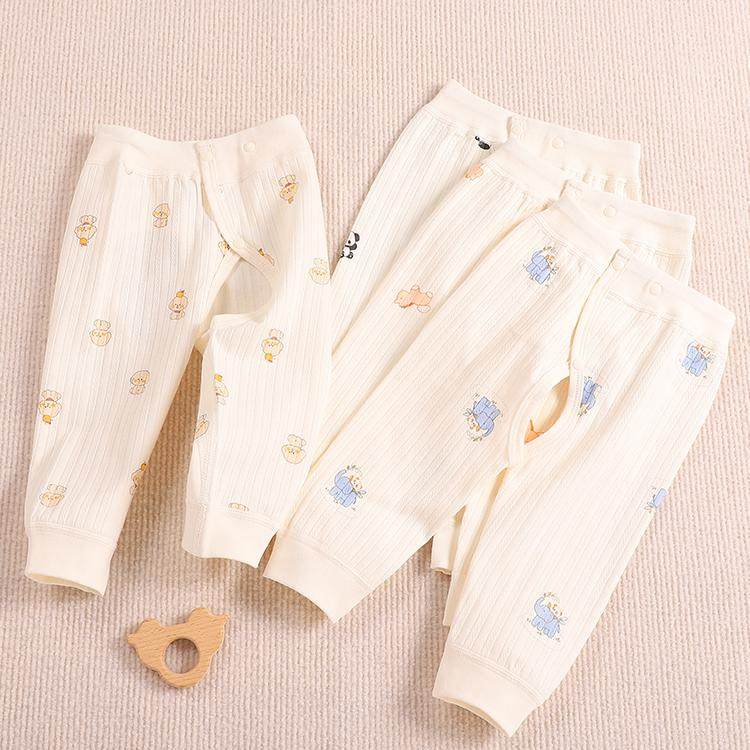 婴儿新生裤子新生儿纯棉长裤男女打底秋裤春秋按扣开档无骨宝宝,童装/婴儿装/亲子装,裤子,淘宝优惠券,粉丝福利购,淘宝优惠卷