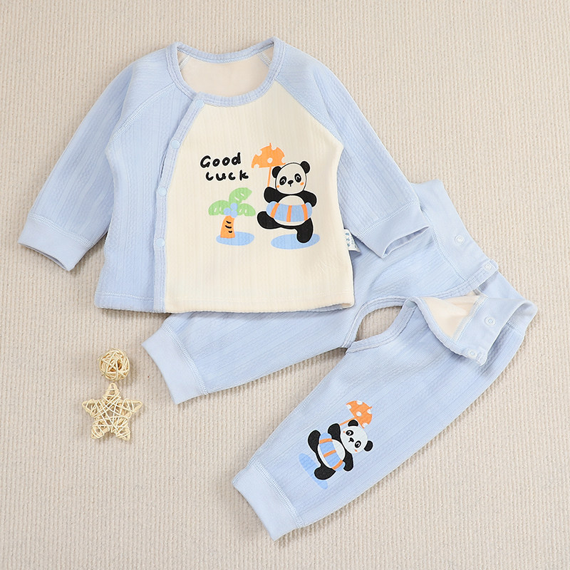 婴儿夹棉保暖套装新生儿秋冬长袖长裤幼儿宝宝加厚两件套新款衣服,童装/婴儿装/亲子装,套装,淘宝优惠券,粉丝福利购,淘宝优惠卷