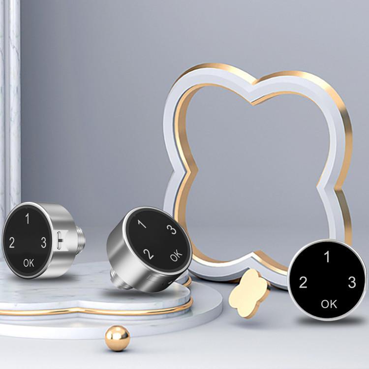 电子密码柜锁智能触摸屏信箱密码锁衣柜抽屉转舌锁铁皮木柜可安装