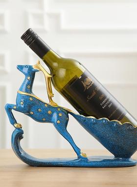 创意家居梅花鹿酒架现代欧式红酒架客厅摆件酒柜装饰品鹿摆件礼品