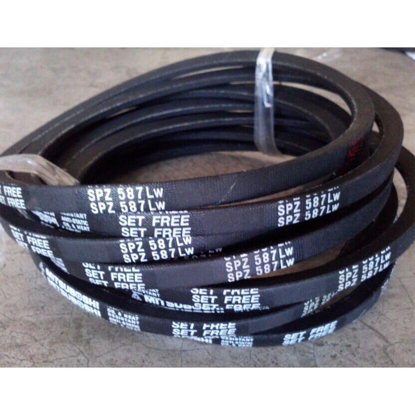 SPZ587LW三角皮带 SPZ612LW空调机皮带 SPZ630LW/3V250三之星皮带