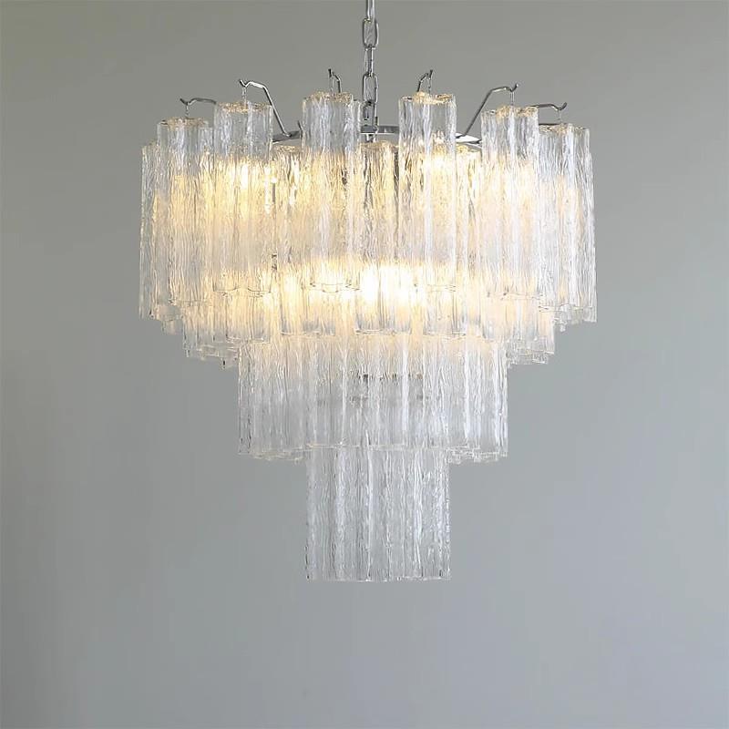 法式复古客厅吊灯意大利穆拉诺别墅餐厅复式楼梯轻奢主卧室吊灯