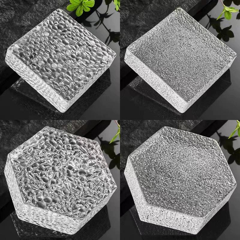 水晶砖屏风方形实心空心定制隔断墙超白透明卫生间冰晶玻璃砖