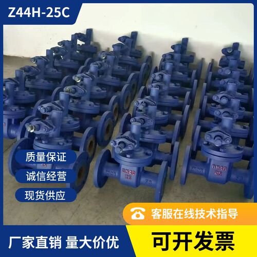 上海加能铸钢排污阀Z44H-25C 蒸汽锅炉排污闸阀 蓝色耐高温漆定制