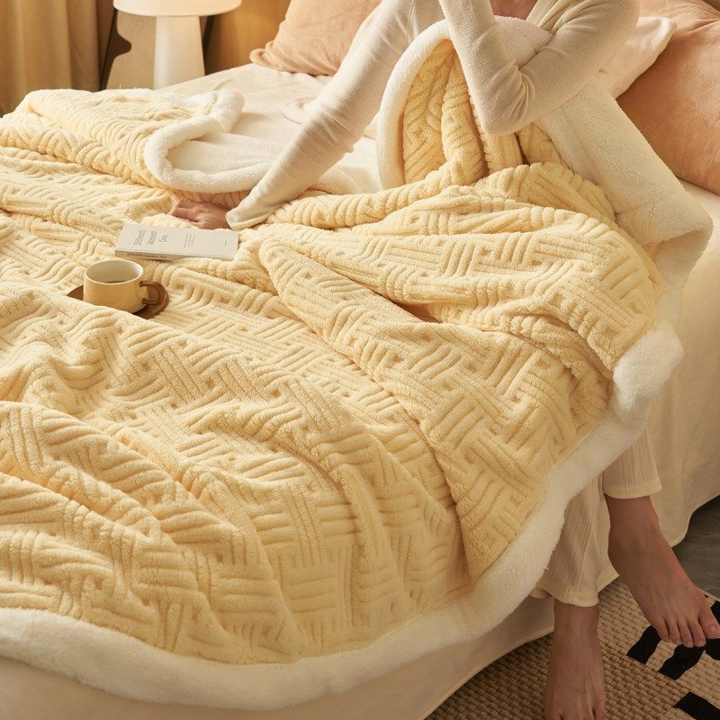 精选双层加厚加绒毛毯沙发盖毯办公室午睡毯午休毯子珊瑚绒被子床,床上用品,休闲毯/毛毯/绒毯,淘宝优惠券,粉丝福利购,淘宝优惠卷