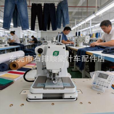 舒普SP-9820圆头锁眼机牛仔西服西裤凤眼机扣眼设备缝纫机效