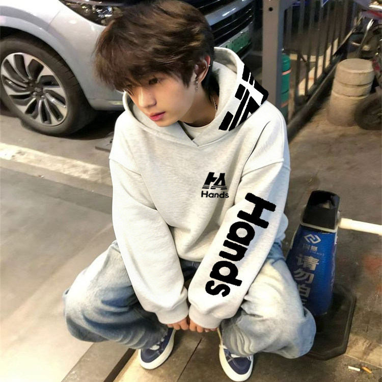 美式高街卫衣男重磅连帽2026潮牌高级感刺绣情侣加绒加厚帽衫外套