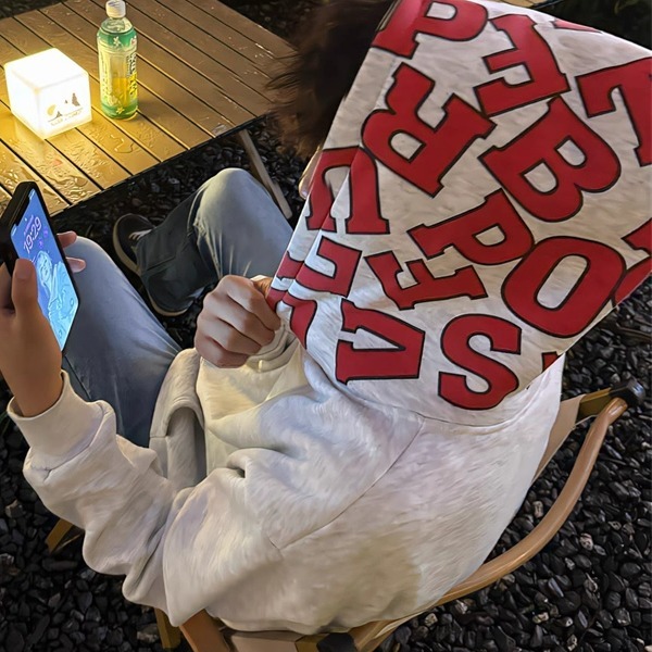 卫衣男款刺绣百搭情侣款帽衫外套