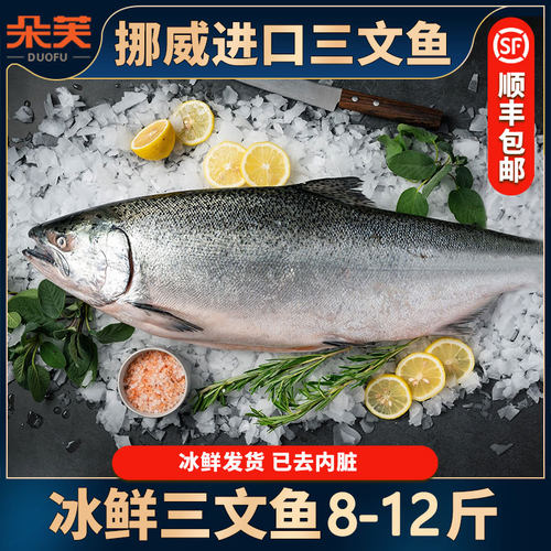 挪威进口整条冰鲜三文鱼刺身