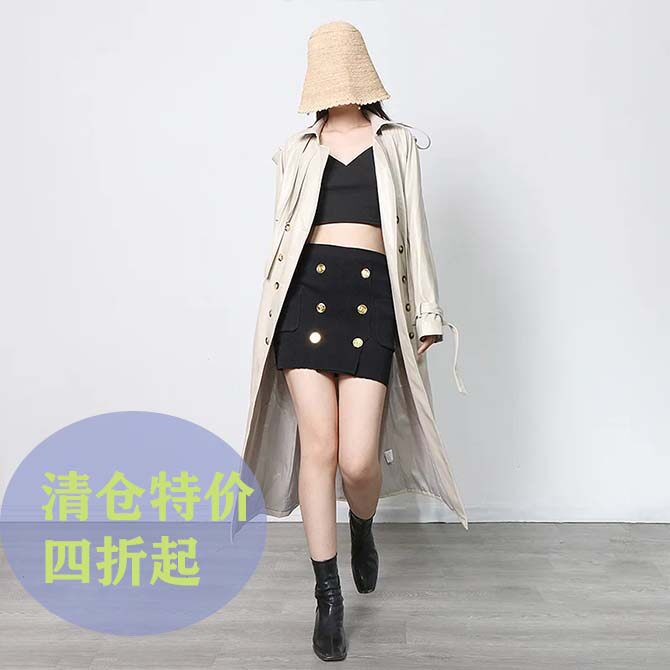 韩版东大门英伦风2026秋冬春季新款中长款卡其风衣收腰外套女现货
