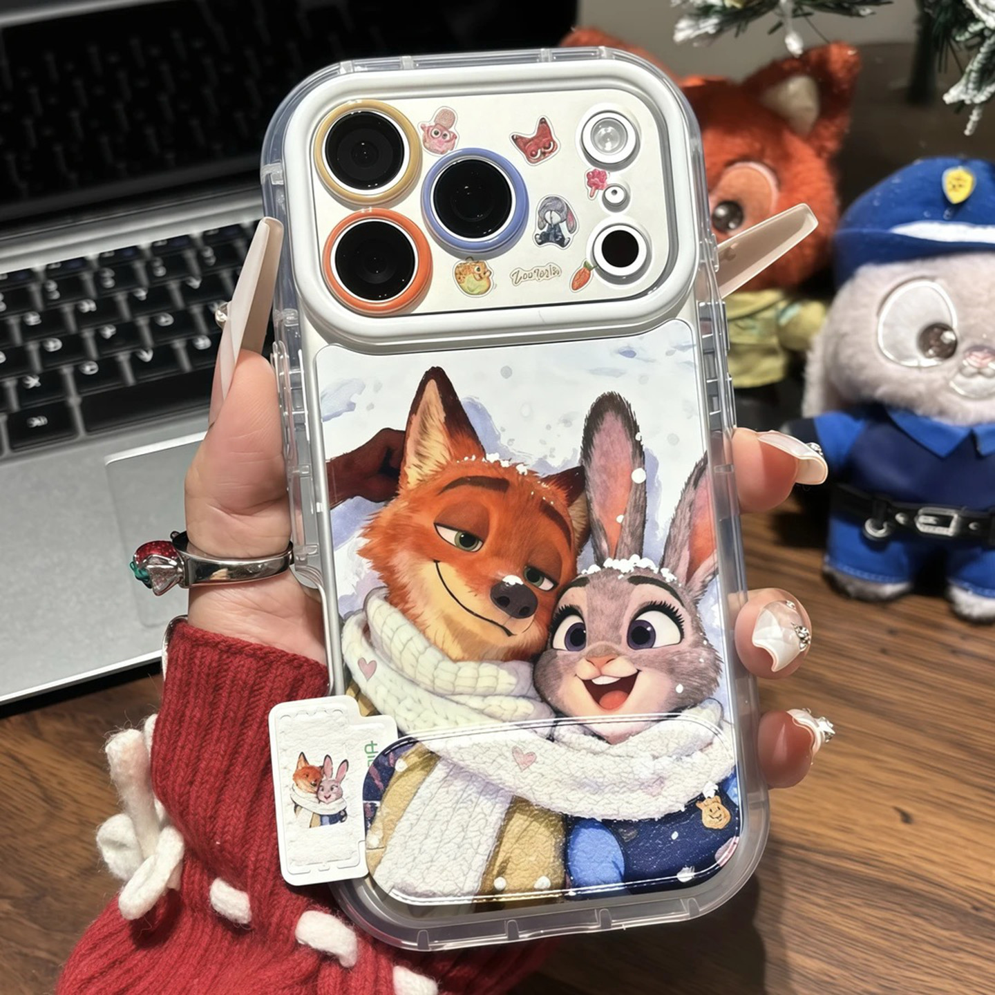 冬天朱迪和尼克适用苹果17promax手机壳新品高级感iPhone16/15pro网红爆款手机壳14/13好看的外壳保护套女生